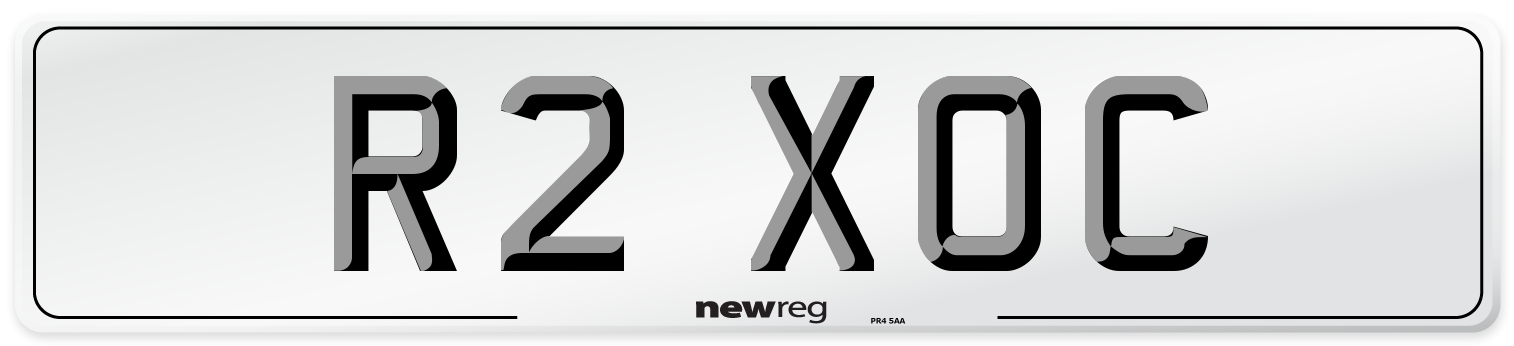 R2 XOC Number Plate from New Reg